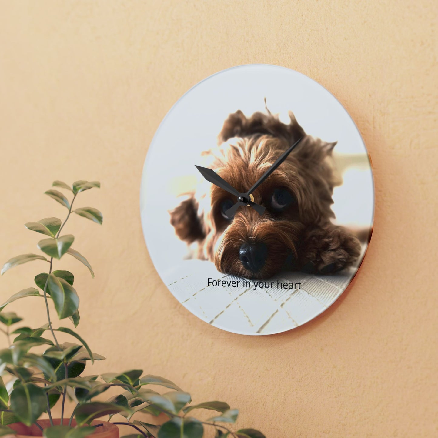 Memorial Pet Wall Clock - Personalized