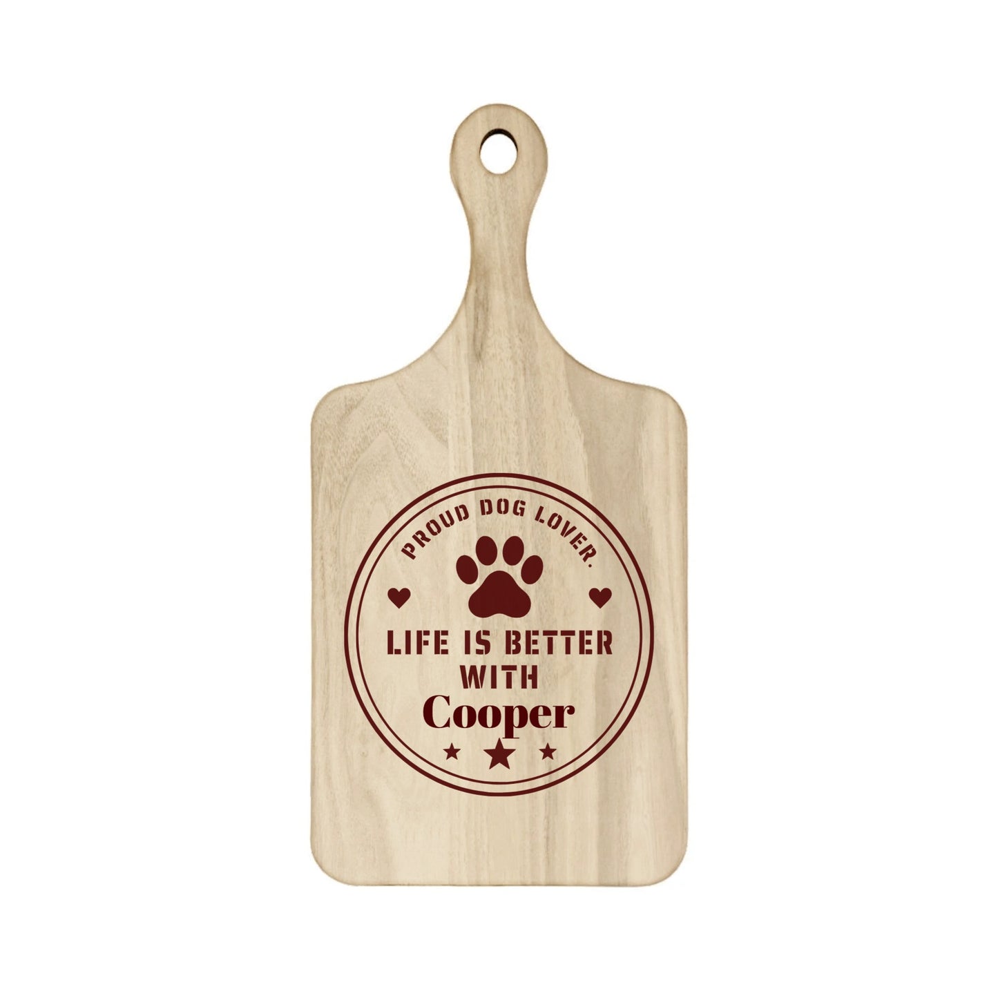 Hardwood Paddle Cutting Board