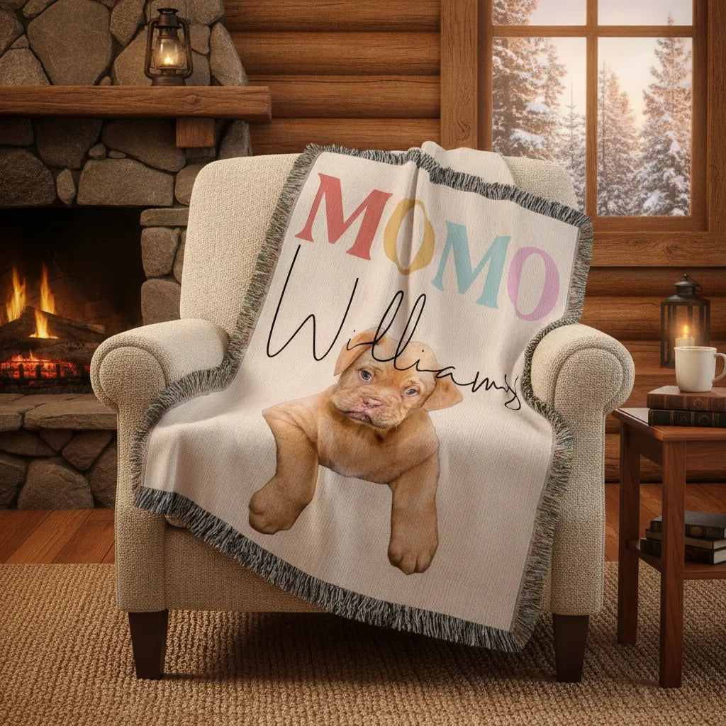 Heirloom Photo Woven Blanket (Portrait)