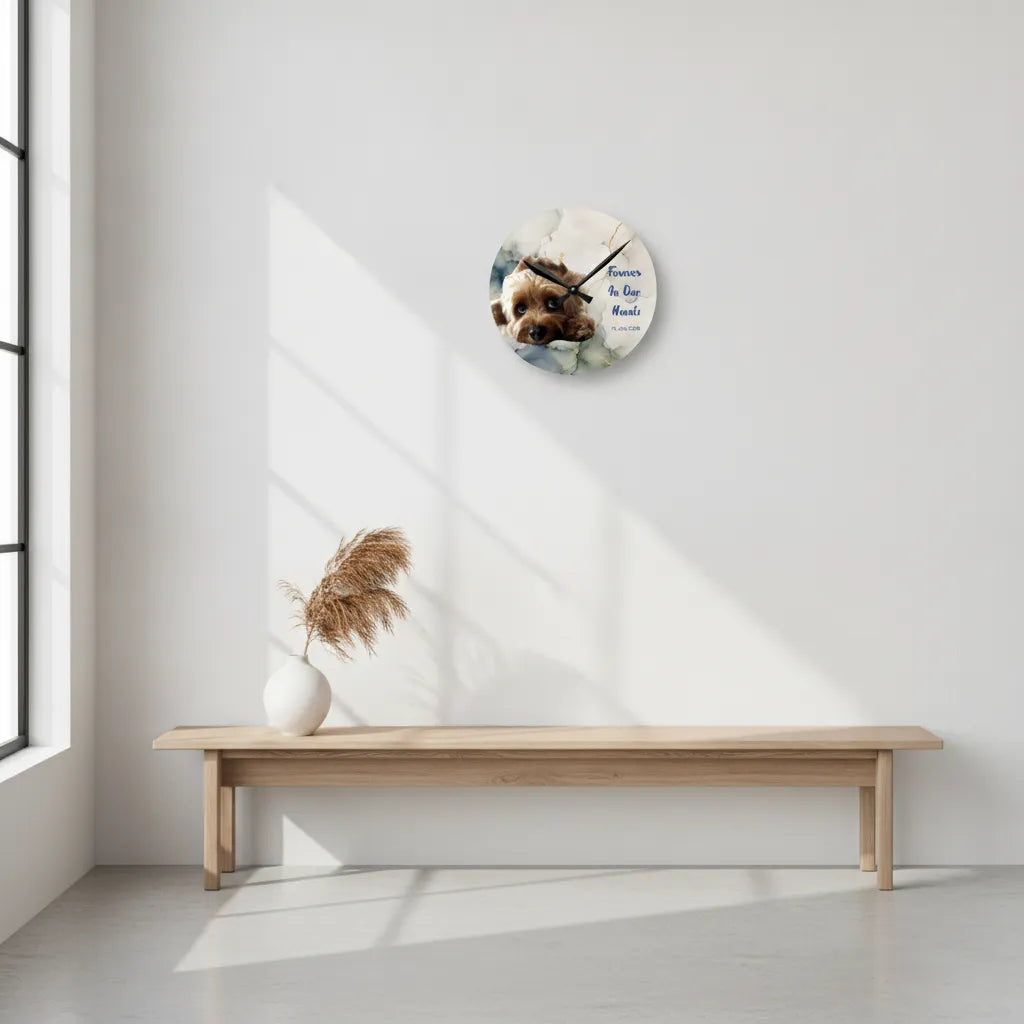 Memorial Pet Wall Clock - Personalized