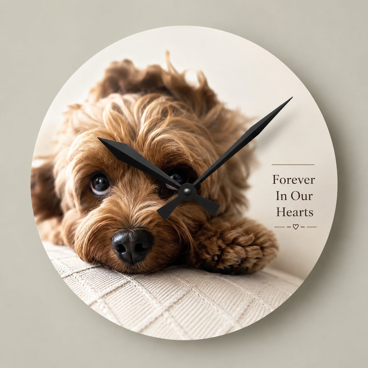 Dog Memorial Clock Personalized