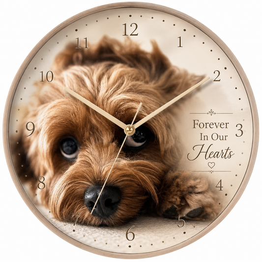 Dog Memorial Clock Personalized