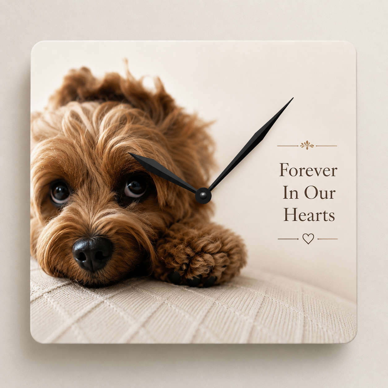 Dog Memorial Clock Personalized