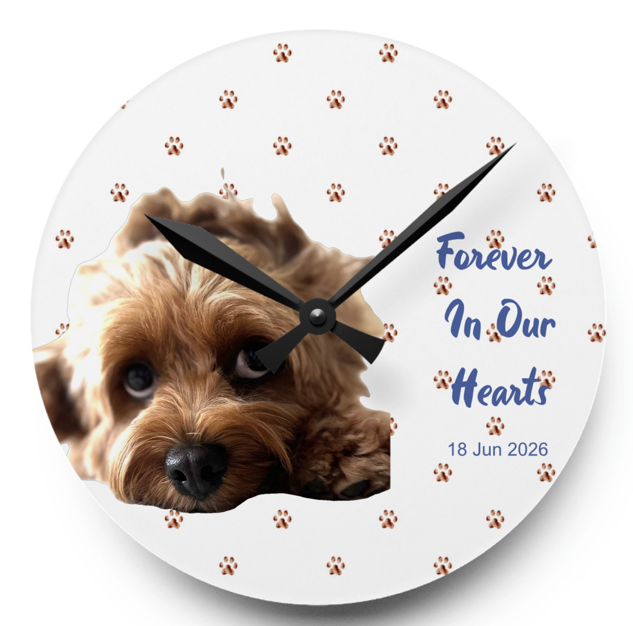 Memorial Pet Wall Clock - Personalized