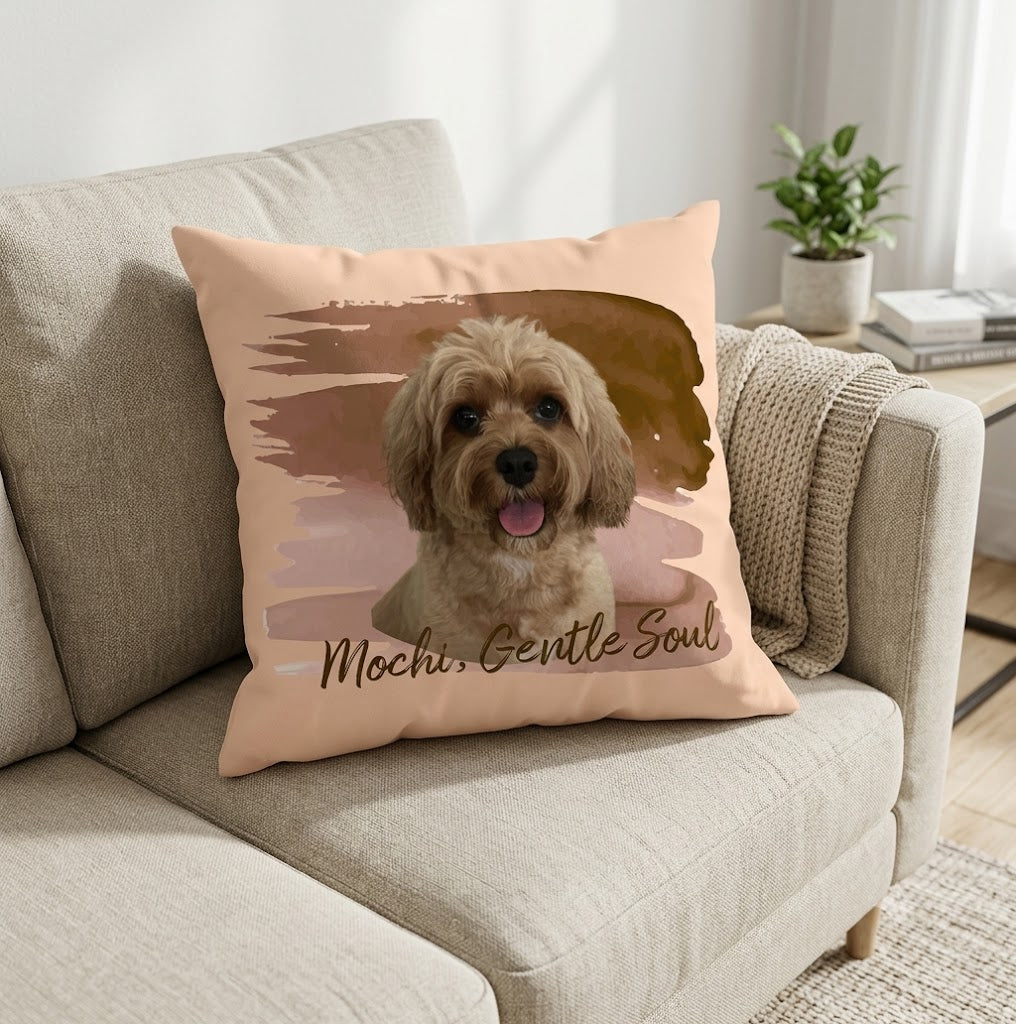 Faux Suede Square Pillowcase